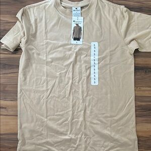 Champion Tan Short Sleeve Tee Classic Crew Neck